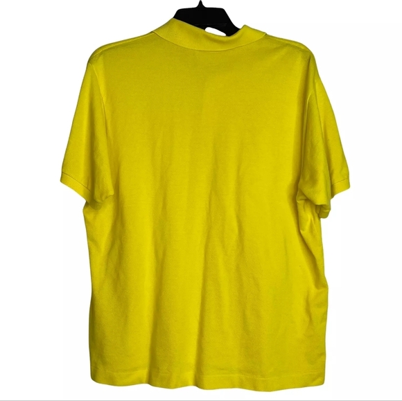 🚫 LACROSSE Yellow Gold Golf Shirt Size Large (9) - Picture 2 of 6